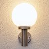 Lindby Außen-Wandleuchte Nada, Edelstahl Alu IP44, 1 x 60 W Bild 4