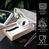 Moritz & Moritz Tafelservice Sushi Set 10tlg Pinselstrich Schwarz (8-tlg), 2 Personen, Geschirrset für 2 Personen Bild 3