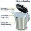 Thermo-Sauciere Einhand Soßenkanne mit ca. 400 ml aus Edelstahl Bild 3