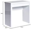 Jahnke CU-LIBRE 80 HG-WS Laptop-Tisch, E1-Holzwerkstoffplatten, beschichtet, hochglanz / weiß, 80 x 5,5 x 76 cm Bild 3