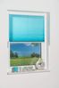 K-home 360273-11 Klemmfix-Plissee 80x210 cm (B x L) Iceblau Lichtschutz +++ Moderne Crushed Optik +++ Bild 4