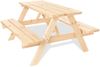 Pinolino 'Nicki für 4' Maxi-Kindersitzgarnitur, Massivholz natur, 118 x 65 x 118 cm Bild 2