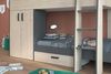 Parisot 'Stim2' Etagenbett inkl. Bettschubkasten und Kleiderschrank, grau Bild 4