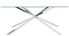 Esstisch CORA 160 cm 90 cm Sicherheitsglas Silber Bild 4