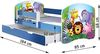 ACMA Kinderbett Jugendbett mit Einer Schublade und Matratze Blau mit Rausfallschutz Lattenrost II 140x70 160x80 180x80 (38 Polizei, 180x80 + Bettkasten) Bild 3