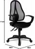 Topstar OP20QG20 Open Point SY, Bürostuhl, Schreibtischstuhl, ergonomisch, inkl. Armlehnen, Stoffbezug, schwarz Bild 3