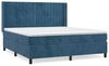 vidaXL Boxspringbett mit Matratze Dunkelblau 180x200 cm Samt 3132817 Bild 3