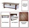 Salatbesteck HWC-C12, Besteck Küchenzubehör Servierbesteck Gabel Löffel 2-teilig, Bambus 1x6x30cm Bild 5