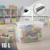 Plastard Aufbewahrungsbox mit Deckel & Rollen 15 - 110 Liter Stapelbar, Transportbox, Regalbox (4er-Set, 4 St), Lagerbox, Spielzeugbox, BPA-Frei, Storagebox für Spielzeug, mit Clips Bild 2