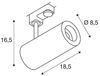 SLV 1004188 NUMINOS PHASE M 3 Phasen System Leuchte schwarz 4000K 60° Bild 4