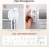 WOLTU Doppelrollo Klemmfix ohne Bohren Holzlook Grau B110 x H150 cm, Duo Rollo Zebrarollo Fensterrollo Klemmrollo Seitenzugrollo Easyfix lichtdurchlässig & verdunkelnd Rollos für Fenster und Tür Bild 4