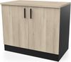 Meuble Bas Cuisine Avec Plan de Travail et 2 Portes Origan Hauteur 85 cm Largeur 100 cm Profondeur 60 cm Fabriqué en France & Garantie 2 ans Bild 5