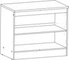 Meuble Bas Cuisine Avec Plan de Travail et 2 Portes Origan Hauteur 85 cm Largeur 100 cm Profondeur 60 cm Fabriqué en France & Garantie 2 ans Bild 3