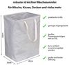 osoltus Wäschekorb Stockholm Organizer mit Griffen Wäschesammler 70L eckig Bild 2