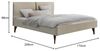 Hasena Dream Pronto Tamara Polsterbett 160x200 Nussbaum, geölt 327-Pepe beige Bild 3