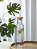 Pasabahce HOOP Flasche aus Glas mit einem Bambusdeckel Transparent 1 Liter Bild 4