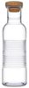 Pasabahce HOOP Flasche aus Glas mit einem Bambusdeckel Transparent 1 Liter Bild 1