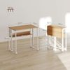 HOMCOM Schreibtisch Klappbar Klein 63 cm, mit Rollen, Regal, Aufbewahrungstasche (Klappschreibtisch, 1-St, Platzsparend Computertisch), mit Regal, Aufbewahrungstasche, für Home Office, Natur Bild 3