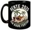 speecheese Tasse Hund mit Sonnenbrille - Rente 2025 Tasse Bild 2
