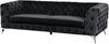 3-Sitzer Sofa Samtstoff schwarz SOTRA Bild 4
