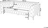 3-Sitzer Sofa Samtstoff schwarz SOTRA Bild 3
