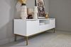 Jahnke TV Bank Carve TV 140 Weiss/Goldfarben Bild 5