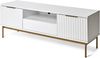 Jahnke TV Bank Carve TV 140 Weiss/Goldfarben Bild 2