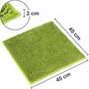 WohnDirect Badematte 45x45 cm | Grün - rutschfest & Waschbar - Badezimmerteppich zum Set kombinierbar, Badvorleger, WC Garnitur, Badteppich Bild 2