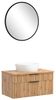 Waschtisch-Set >Nizza< (2-tlg.) in Wotaneiche, schwarz - 80x200x47cm (BxHxT) Bild 1