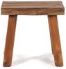 Hocker RUSTIC Recyclingholz massiv naturfarben Bild 3