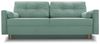 Schlafsofa Sofa Pastella Couch Ausklappbares Sofa Schlaffunktion Bettkasten - Kissen Bettzeugbehälter Hilfsautomat - Wohnzimmer, Gästezimmer Modern Design (Queens 18 Grün) Bild 4