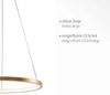 JUST LIGHT 11522-12 LED Pendelleuchte Circle 39cm 3000K Gold Bild 3