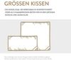 Spessarttraum Faserkissen Bronze gesteppt, Füllung: 100% Polyester|80x80 cm Bild 5