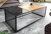 riess-ambiente Couchtisch ARCHITECTURE 100cm schwarz / natur (Einzelartikel, 1-St), Wohnzimmer · Glas · Metall · Holz-Optik · Industrial Design Bild 2