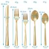 Intirilife Besteck-Set (20-tlg), 4 Personen, Edelstahl, Besteck Set Edelstahl in Gold Essbesteck 4 Personen Spülmaschinenfest Bild 2