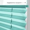 Sonello Plissee Klemmfix ohne Bohren 75x200 cm Türkis Faltrollo Plisseerollo Jalousie für Tür & Fenster Blickdicht Sichtschutz Sonnenschutz Fertifplissee Rollo Bild 3