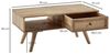Couchtisch 90 x 40 x 45 cm Mango Massivholz Wohnzimmertisch Rechteckig Bild 3