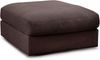 CAVADORE Sofa-Modul "Fiona" Sitzelement ohne Rücken / XXL-Hocker / 94 x 48 x 112 / Webstoff dunkelbraun Bild 4