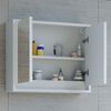 Badspiegelschrank Mila Weiß 55 x 45 cm Vicco Bild 5