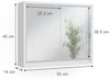 Badspiegelschrank Mila Weiß 55 x 45 cm Vicco Bild 3