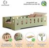 smartwood Kinderbett Bodenbett 100x190 mit Rausfallschutz & Lattenrost - Grün - Kinder Montessori Bett TILA 2B mit glatten Kanten - Betten für schnelle Montage - Bis 230 kg belastbar Bild 3