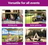 vidaXL Pavillon, 180 g-m², Stahl / Polyester taupe, 3x2,5 m Bild 4