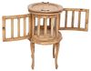 Teeschrank Barschrank CORUNA Mahagoni Antique Natural Beistelltisch Vintage Bild 5