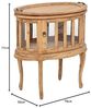 Teeschrank Barschrank CORUNA Mahagoni Antique Natural Beistelltisch Vintage Bild 2