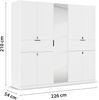 rauch Drehtürenschrank Kleiderschrank Schrank Garderobe Wäscheschrank TICAO (Schubladen in der Höhe variabel positionierbar) mit 2 geräumigen Schubladen, viel Stauraum MADE IN GERMANY Bild 3