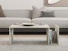Elegant Freesia Marble Coffee Table, 86.8 cm | 100% Melamine Coated Particle Board, 18 mm Thick | Wall-Mountable Design with Lower Shelf | Modern Home Decor Bild 3