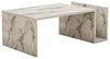 Elegant Freesia Marble Coffee Table, 86.8 cm | 100% Melamine Coated Particle Board, 18 mm Thick | Wall-Mountable Design with Lower Shelf | Modern Home Decor Bild 5
