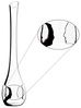RIEDEL 4100/13 BLACK TIE Face to Face Dekanter aus Kristallglas, handgefertigt, Design-Dekanter Bild 3
