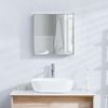Bath Vida Tiano Badezimmerschrank, Doppeltür, verspiegelt, Wandmontage, Edelstahl, modern, Silber Bild 5