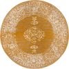 Kurzflor Teppich Méridional Senfgelb - 160 cm Durchmesser Bild 2